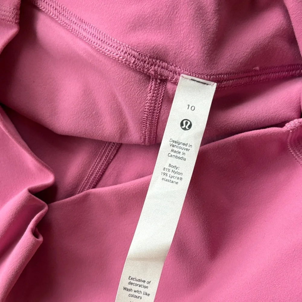 Lululemon Pink double lined Leggings - Picture 3 of 4